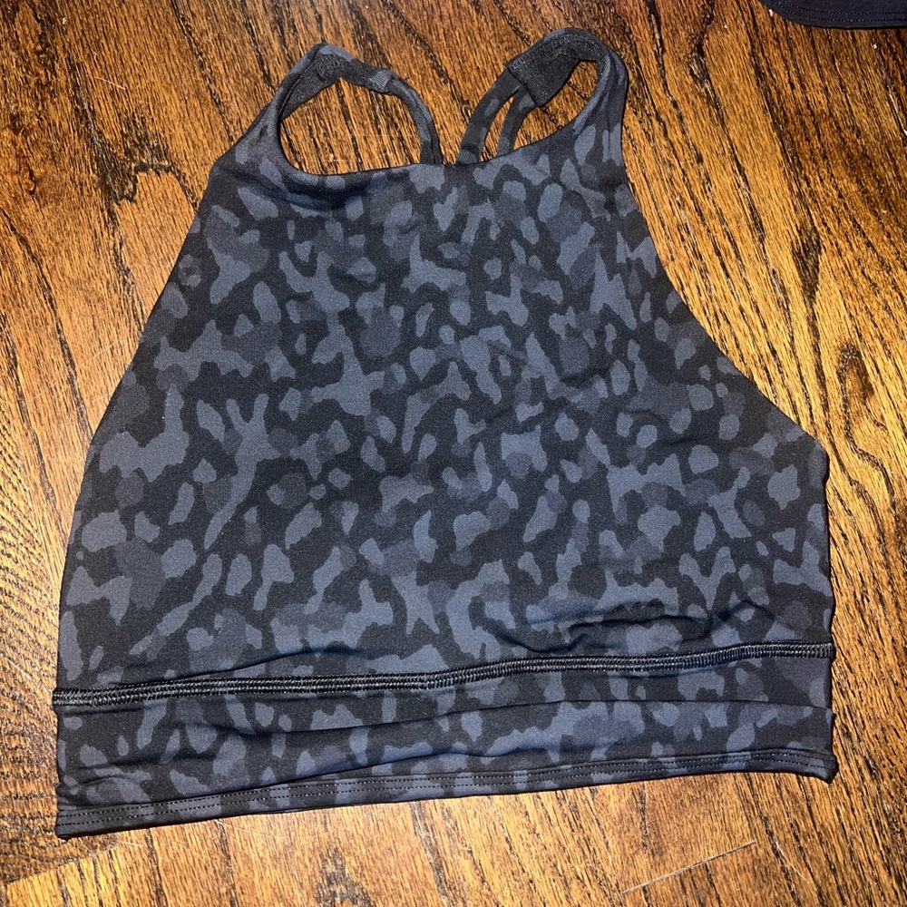 Lululemon energy high neckline bra in cheetah